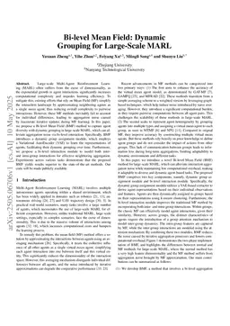 Bi-level Mean Field: Dynamic Grouping for Large-Scale MARL