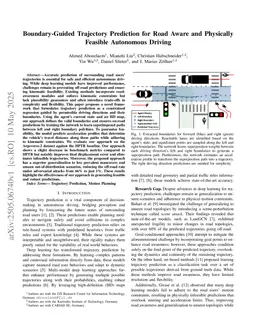 Boundary-Guided Trajectory Prediction for Road Aware and Physically Feasible Autonomous Driving