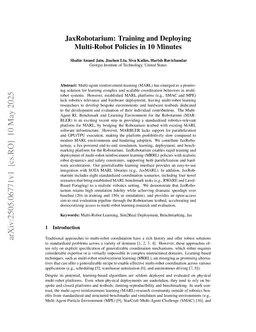 JaxRobotarium: Training and Deploying Multi-Robot Policies in 10 Minutes