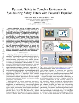 Dynamic Safety in Complex Environments: Synthesizing Safety Filters with Poisson's Equation