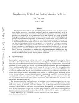 Deep Learning for On-Street Parking Violation Prediction