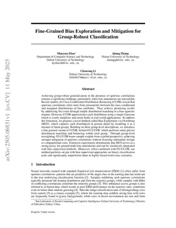 Fine-Grained Bias Exploration and Mitigation for Group-Robust Classification
