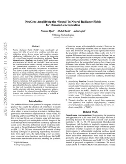 NeuGen: Amplifying the Ñeural' in Neural Radiance Fields for Domain Generalization