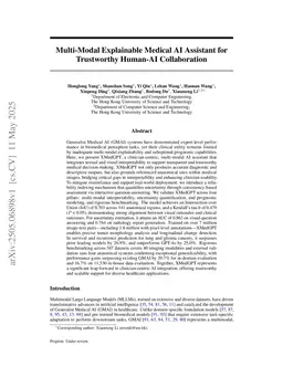 Multi-Modal Explainable Medical AI Assistant for Trustworthy Human-AI Collaboration