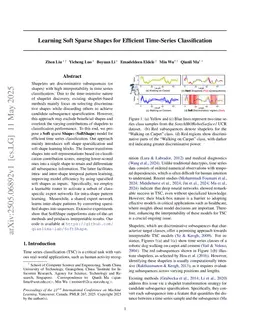 Learning Soft Sparse Shapes for Efficient Time-Series Classification