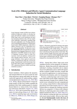 EcoLANG: Efficient and Effective Agent Communication Language Induction for Social Simulation