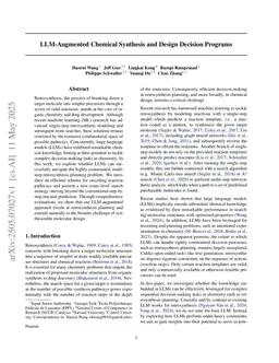 LLM-Augmented Chemical Synthesis and Design Decision Programs