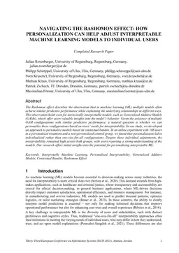 Navigating the Rashomon Effect: How Personalization Can Help Adjust Interpretable Machine Learning Models to Individual Users