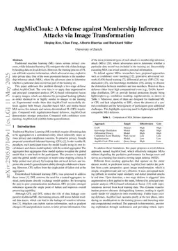 AugMixCloak: A Defense against Membership Inference Attacks via Image Transformation