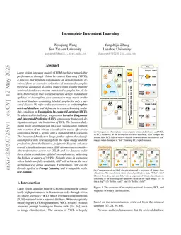 Incomplete In-context Learning