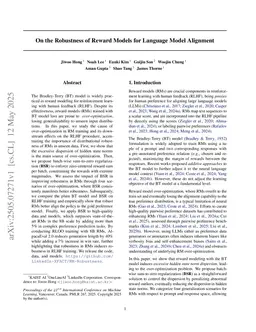 On the Robustness of Reward Models for Language Model Alignment