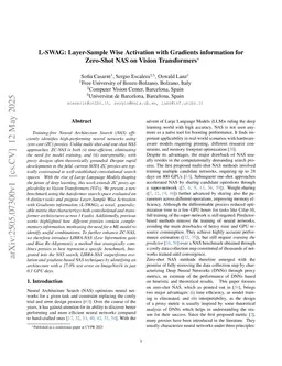 L-SWAG: Layer-Sample Wise Activation with Gradients information for Zero-Shot NAS on Vision Transformers