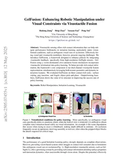 GelFusion: Enhancing Robotic Manipulation under Visual Constraints via Visuotactile Fusion