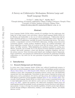 A Survey on Collaborative Mechanisms Between Large and Small Language Models