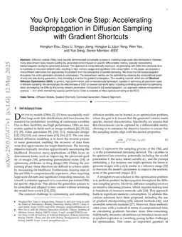 You Only Look One Step: Accelerating Backpropagation in Diffusion Sampling with Gradient Shortcuts