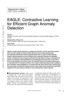 EAGLE: Contrastive Learning for Efficient Graph Anomaly Detection