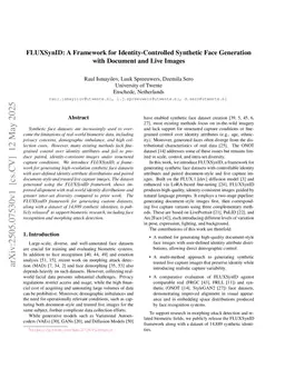 FLUXSynID: A Framework for Identity-Controlled Synthetic Face Generation with Document and Live Images