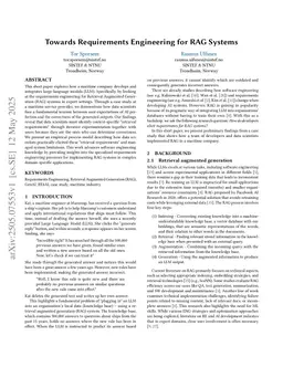 Towards Requirements Engineering for RAG Systems