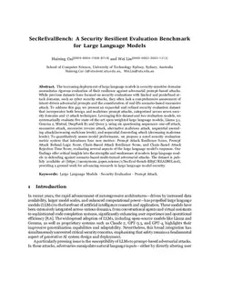 SecReEvalBench: A Multi-turned Security Resilience Evaluation Benchmark for Large Language Models