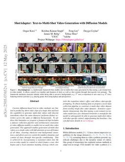 ShotAdapter: Text-to-Multi-Shot Video Generation with Diffusion Models