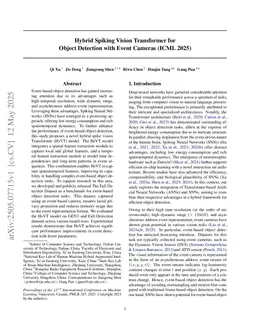 Hybrid Spiking Vision Transformer for Object Detection with Event Cameras