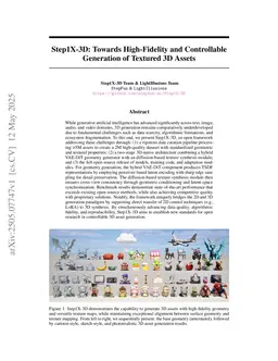 Step1X-3D: Towards High-Fidelity and Controllable Generation of Textured 3D Assets