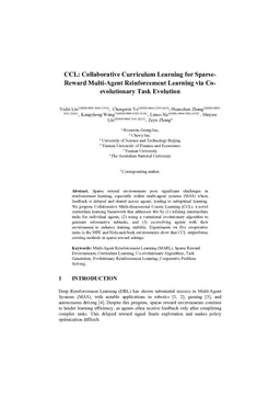 CCL: Collaborative Curriculum Learning for Sparse-Reward Multi-Agent Reinforcement Learning via Co-evolutionary Task Evolution