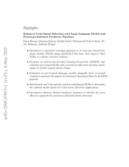 Enhanced Urdu Intent Detection with Large Language Models and Prototype-Informed Predictive Pipelines