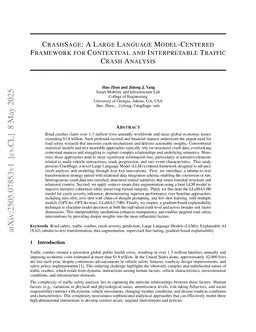 CrashSage: A Large Language Model-Centered Framework for Contextual and Interpretable Traffic Crash Analysis