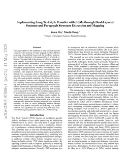 Implementing Long Text Style Transfer with LLMs through Dual-Layered Sentence and Paragraph Structure Extraction and Mapping