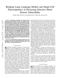 Bridging Large Language Models and Single-Cell Transcriptomics in Dissecting Selective Motor Neuron Vulnerability