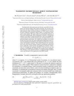 Wasserstein Distributionally Robust Nonparametric Regression