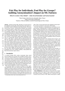 Fair Play for Individuals, Foul Play for Groups? Auditing Anonymization's Impact on ML Fairness