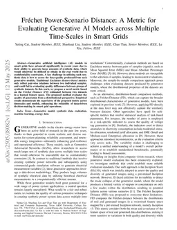 Fréchet Power-Scenario Distance: A Metric for Evaluating Generative AI Models across Multiple Time-Scales in Smart Grids