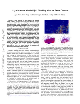 Asynchronous Multi-Object Tracking with an Event Camera
