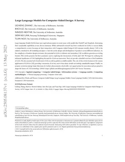 Large Language Models for Computer-Aided Design: A Survey