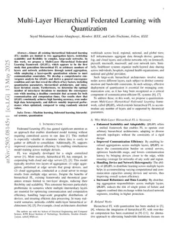 Multi-Layer Hierarchical Federated Learning with Quantization