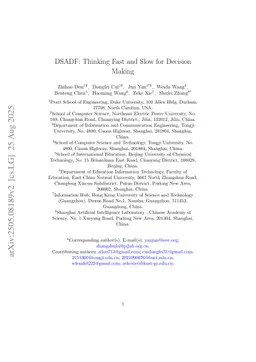DSADF: Thinking Fast and Slow for Decision Making