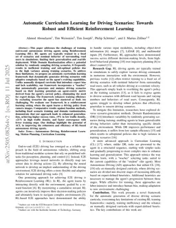 Automatic Curriculum Learning for Driving Scenarios: Towards Robust and Efficient Reinforcement Learning