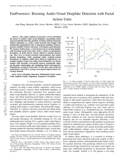 FauForensics: Boosting Audio-Visual Deepfake Detection with Facial Action Units