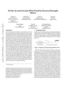 On the Account Security Risks Posed by Password Strength Meters
