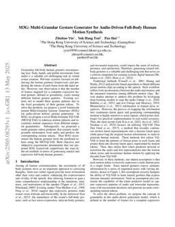 M3G: Multi-Granular Gesture Generator for Audio-Driven Full-Body Human Motion Synthesis