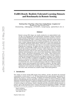 FedRS-Bench: Realistic Federated Learning Datasets and Benchmarks in Remote Sensing