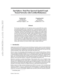 Adaptive Branch Specialization in Spectral-Spatial Graph Neural Networks for Certified Robustness