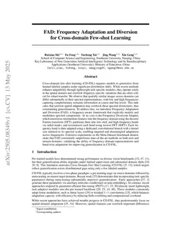 FAD: Frequency Adaptation and Diversion for Cross-domain Few-shot Learning