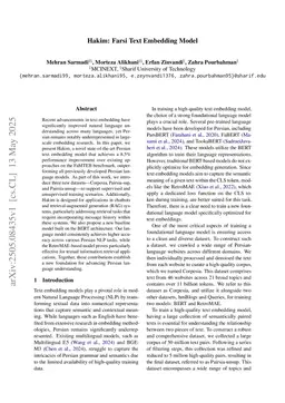 Hakim: Farsi Text Embedding Model