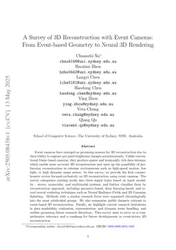 A Survey of 3D Reconstruction with Event Cameras