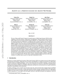 Agent-as-a-Service based on Agent Network