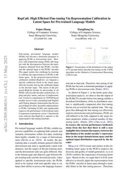 RepCali: High Efficient Fine-tuning Via Representation Calibration in Latent Space for Pre-trained Language Models