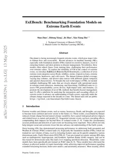 ExEBench: Benchmarking Foundation Models on Extreme Earth Events